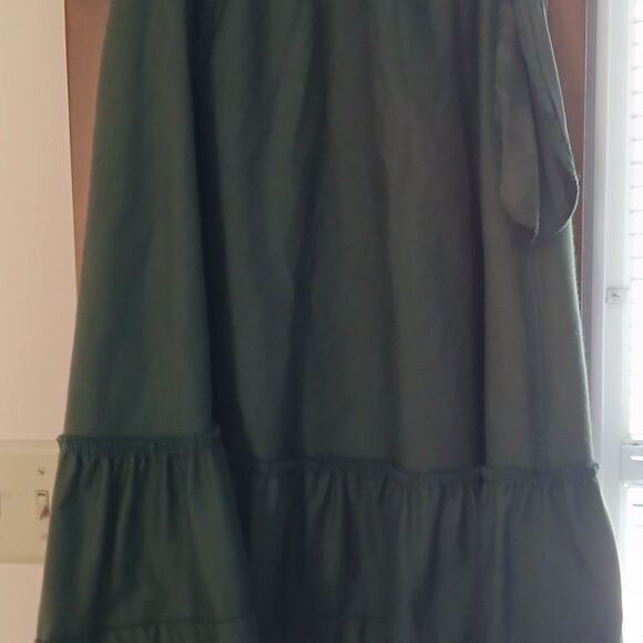 Gunne Sax Vintage dark green cotton velvet skirt Size 5 - Picture 8 of 12